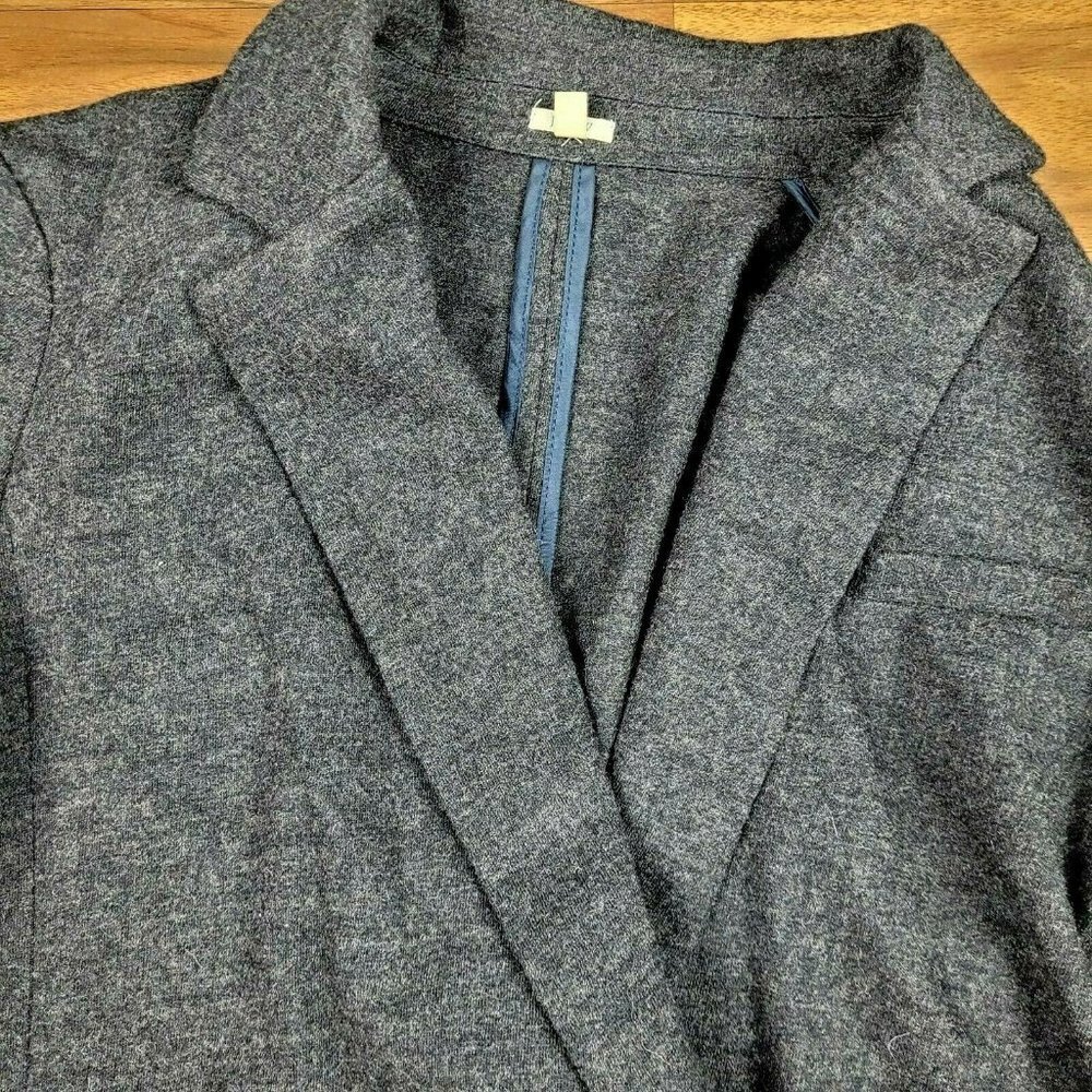 J.Crew Classic 100% Wool Double Breasted Gray Pea Coat Size 2 EUC - Picture 5 of 8